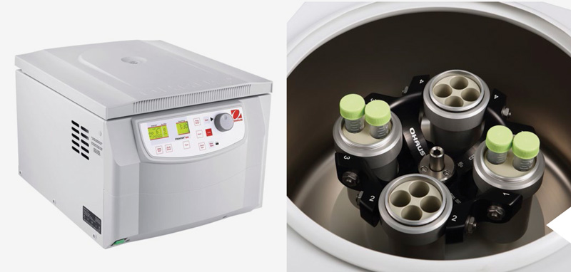 Centrífugas OHAUS Frontier 5000 Multi Pro — vista de modelos FC5714, FC5718 y FC5816 con rotores