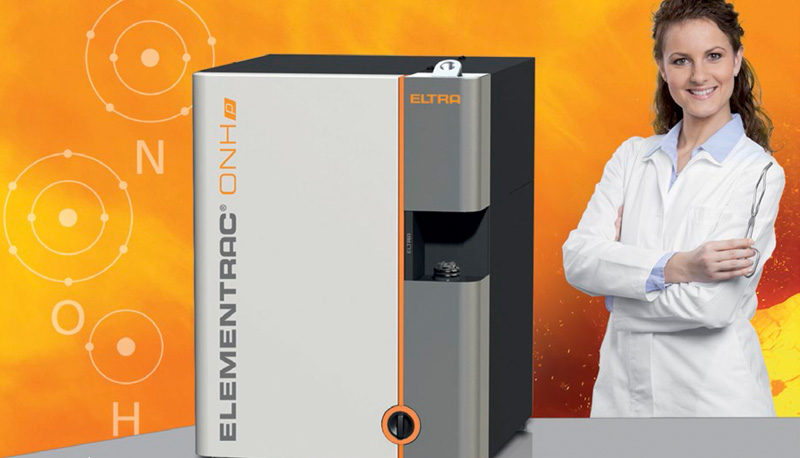 Diagrama del sistema de carga tipo esclusa con refrigeración por agua del analizador ELTRA ELEMENTRAC ONH