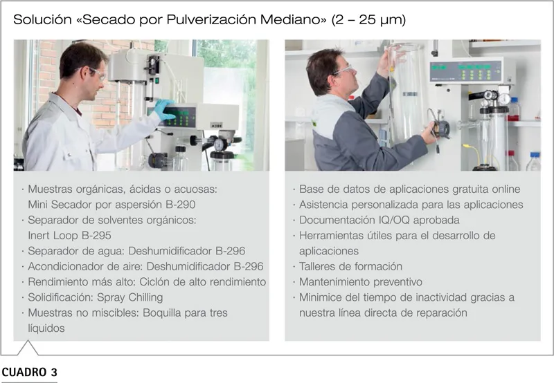 BUCHI Mini Spray Dryer B-290 secado pulverización mediano laboratorio