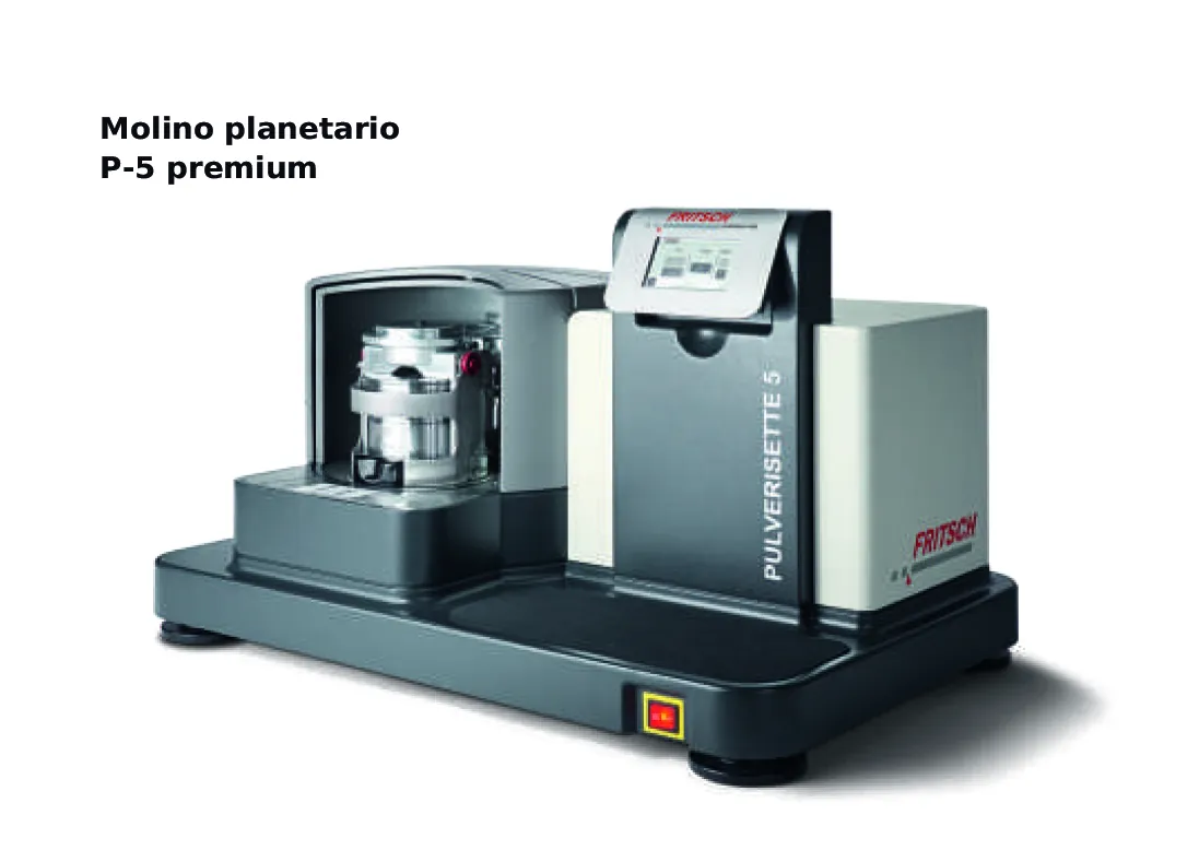 Molino de disco FRITSCH P-13 y molino de tamiz cruzado P-16 para desintegración cerámica en etapa gruesa y fina