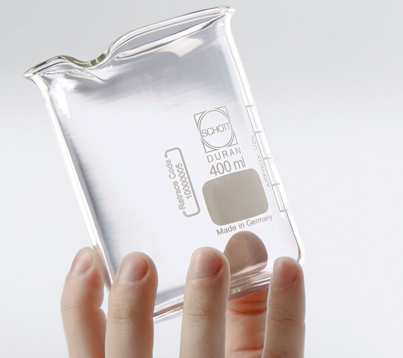 Tubo vidrio DURAN borosilicato congelación laboratorio