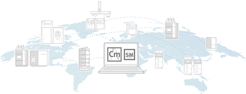 Arquitectura cliente-servidor Chromeleon CDS: escalabilidad desde estación única hasta red global multisitio