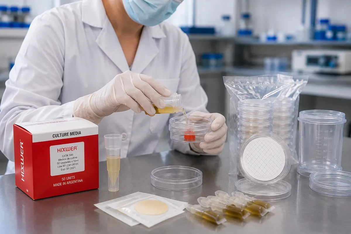 Equipo Hixwer utilizado en el análisis microbiológico por filtración de membrana
