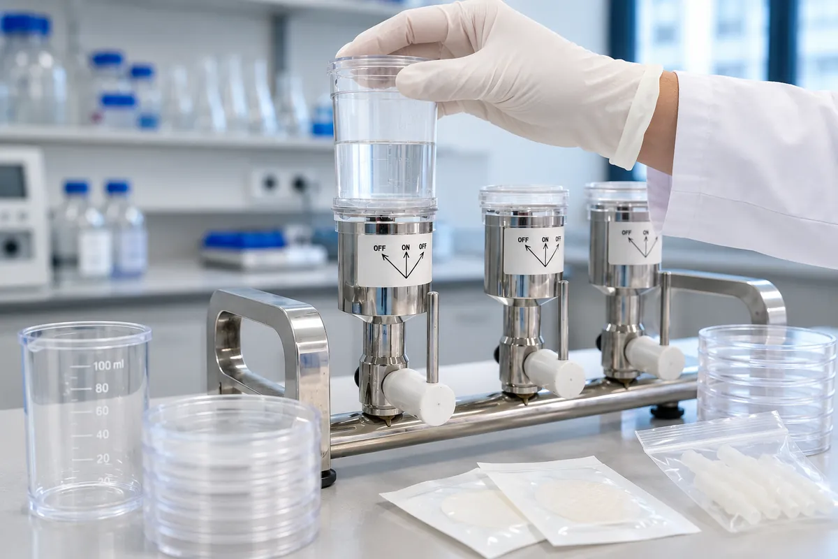 Línea de equipos Hixwer: kits, bomba de vacío y manifolds para el laboratorio microbiológico