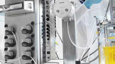 Biorreactor de mesa Sartorius Biostat con recipiente autoclavable para cultivo celular