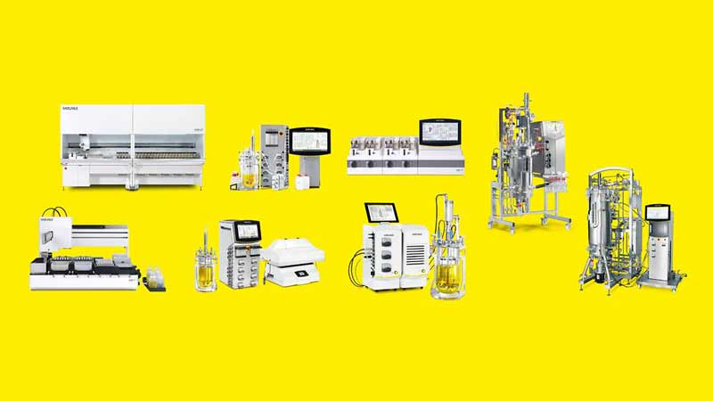 Fermentador microbiano Sartorius Biostat con control de pH, OD y temperatura en línea