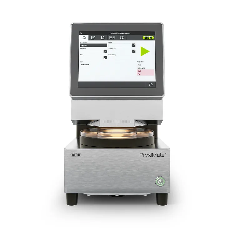 NIR ProxiMate BÜCHI con carcasa de acero inoxidable IP69 apto para línea de producción de alimentos