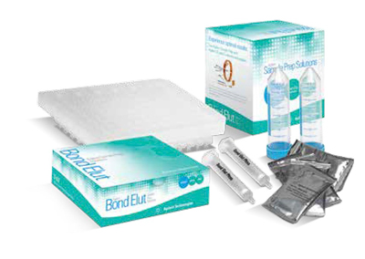 Productos Agilent Bond Elut SPE, QuEChERS, filtros Captiva y columnas ZORBAX para preparación de muestras