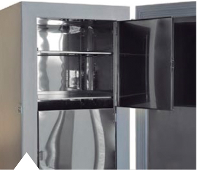 Interior acero inoxidable ultracongelador BINDER