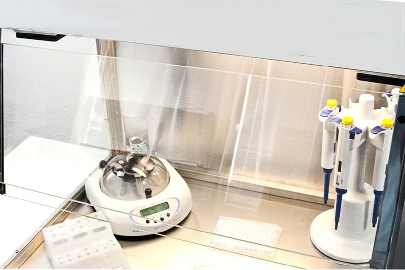 Cabina de PCR Sabella con doble luz UV germicida para manipulación de ADN y ARN