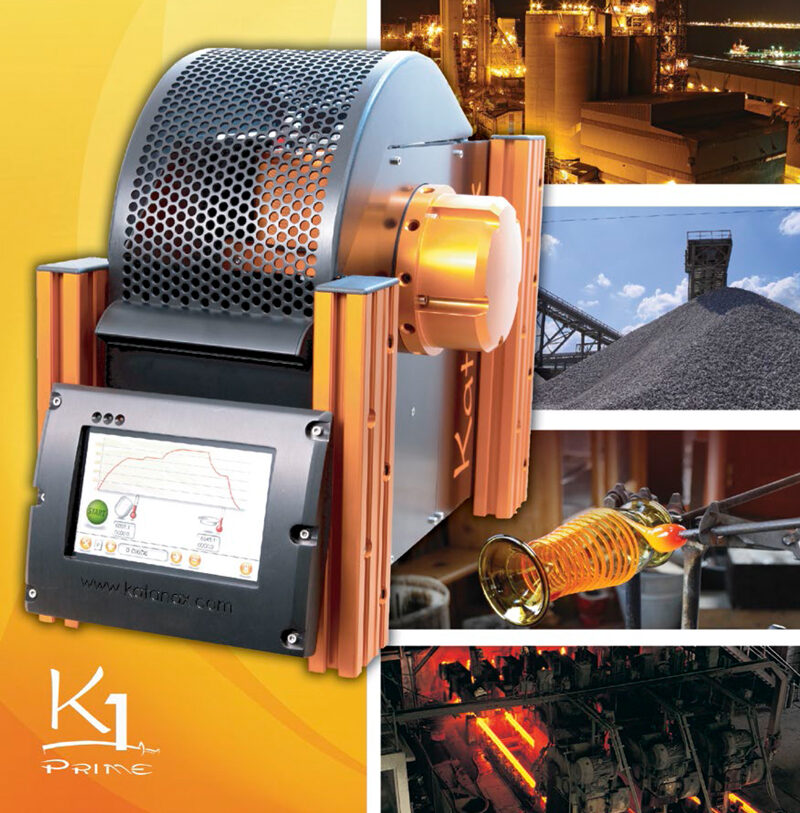 Fusionador eléctrico Katanax K1 Prime preparando perlas para análisis XRF