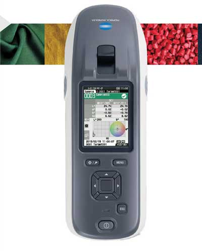 Espectrofotómetro portátil Konica Minolta CM-26d de esfera con visor iluminado y pantalla TFT