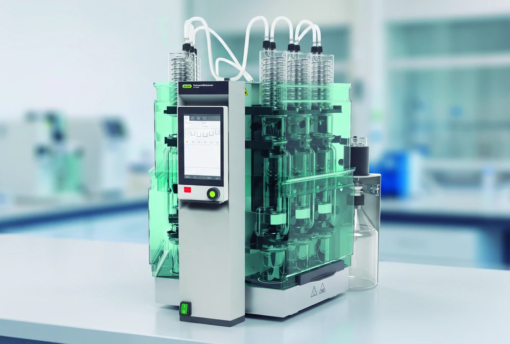 Imagen destacada: Extracción por disolventes: versatilidad y control con el Extractor E-800 de BÜCHI