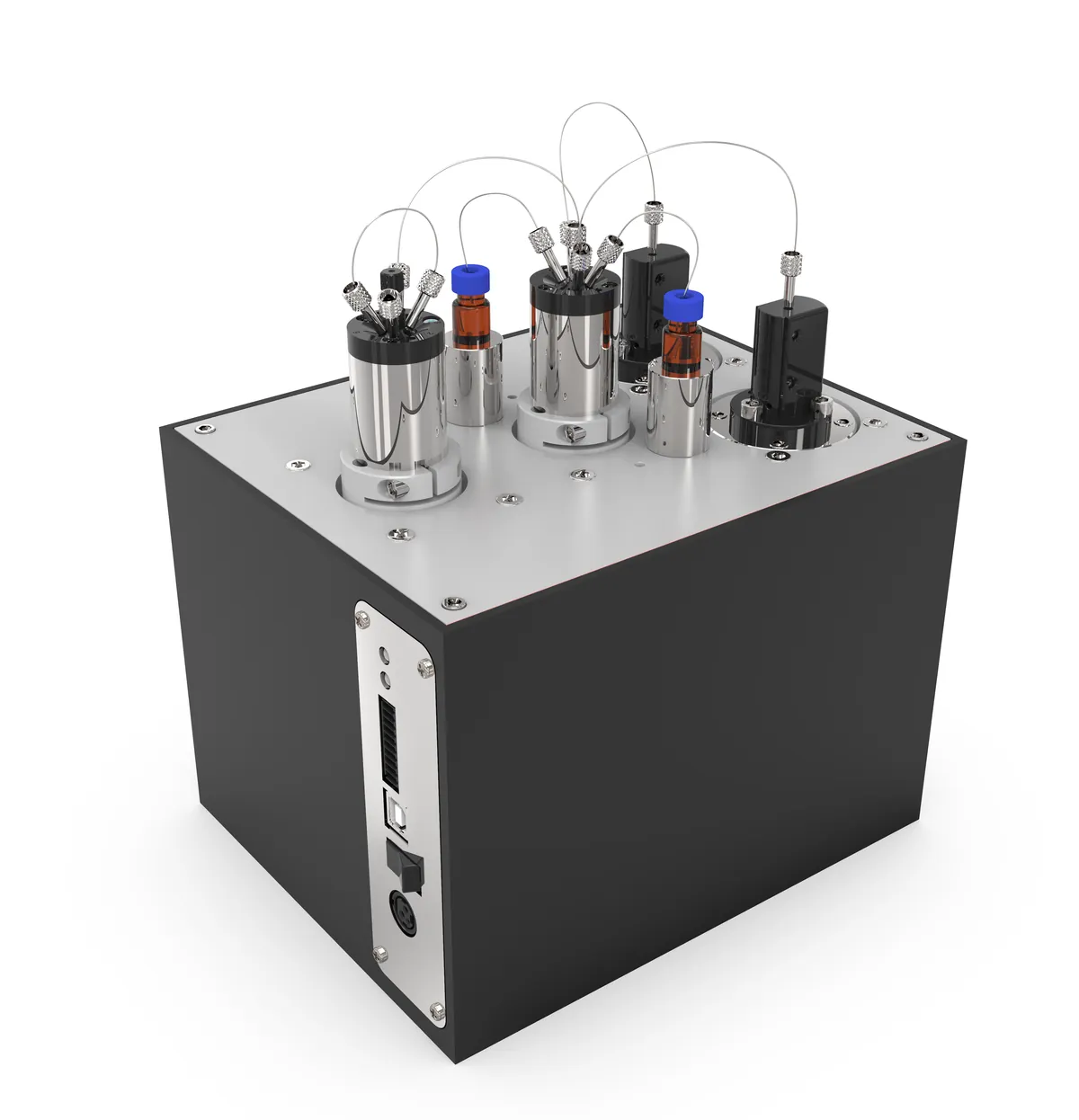 Sistema de gradiente VICI True Nano™ UHPLC con controlador, bombas y válvulas