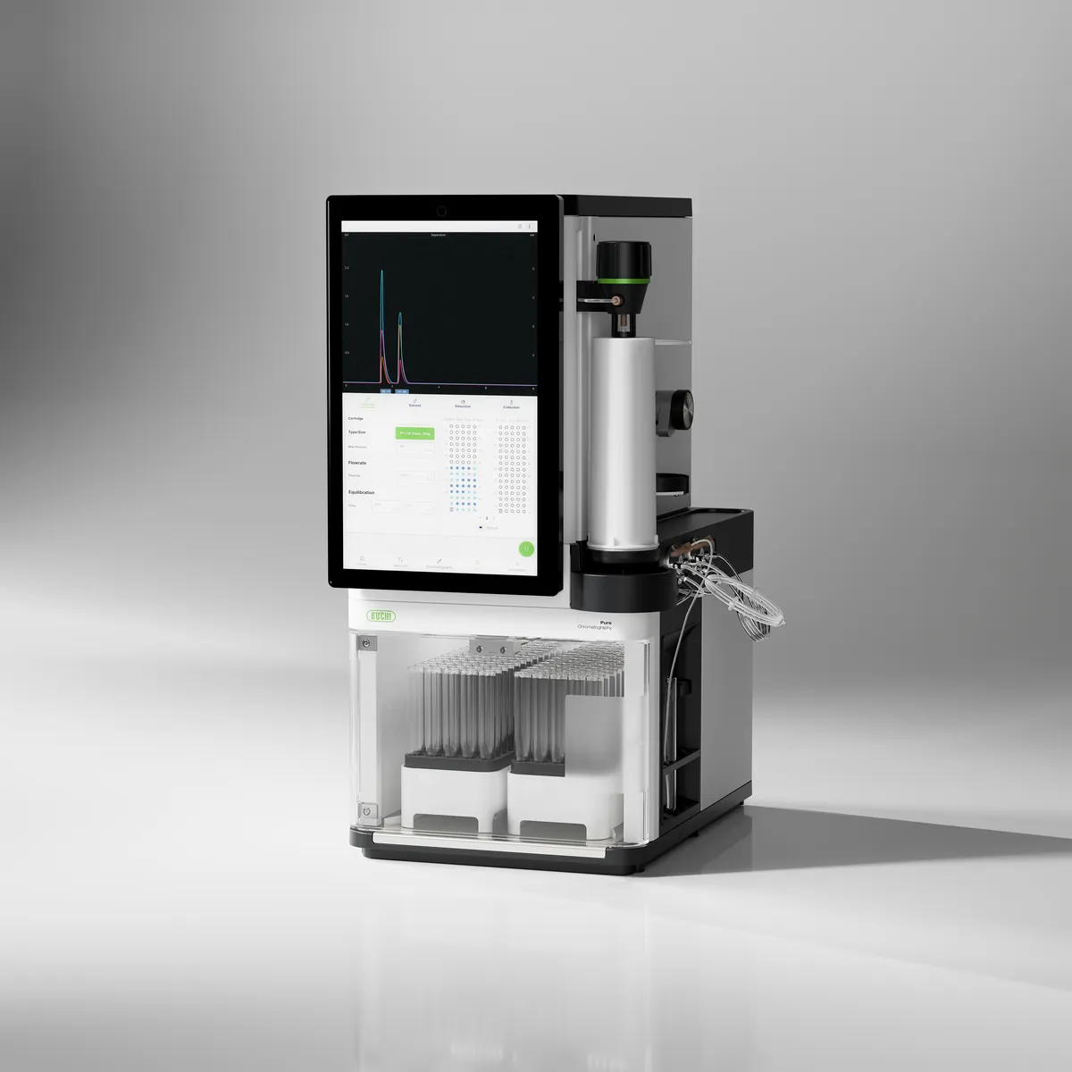 Sistemas BÜCHI Pure Excellence C-905, C-910, C-915 y C-950 para cromatografía flash y HPLC preparativa