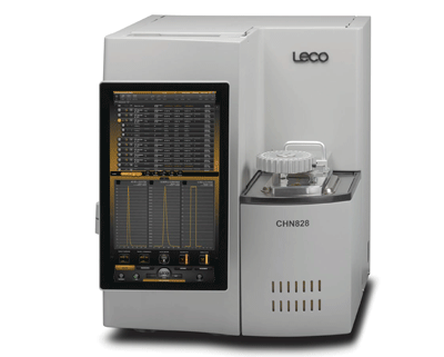 Modelos de la Serie 828 de LECO para análisis elemental de alimentos, suelos y combustibles