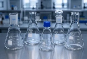 Imagen destacada: Matraz Erlenmeyer: características, aplicaciones y criterios para elegir el modelo adecuado en el laboratorio