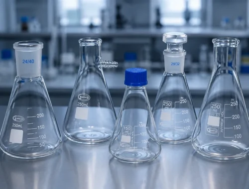 Imagen destacada: Matraz Erlenmeyer: características, aplicaciones y criterios para elegir el modelo adecuado en el laboratorio