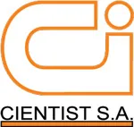 Logo de Scientist, destacando 150 horas de funcionamiento continuo y opciones de idioma del medidor SDHmini-Ex.