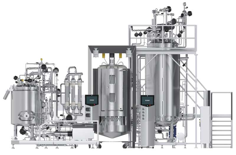 Línea eProd de biorreactores TECNIC de acero inoxidable y single use de 100 a 4000 litros