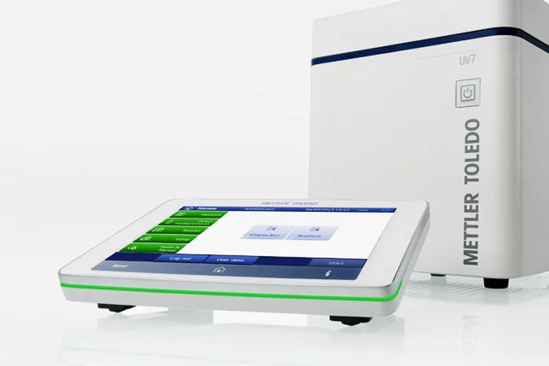 Panel de control y pantalla táctil 7 pulgadas del espectrofotómetro UV/VIS Excellence con One Click