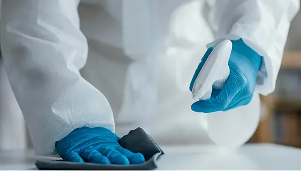 Equipos de laboratorio limpios, resaltando la importancia de la limpieza para preservar la integridad de las muestras.