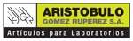 Logo de Aristóbulo, distribuidor de materiales de laboratorio que combina tecnología internacional y soporte local.