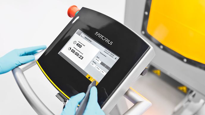 Controles en línea de pH conductividad y temperatura del Flexsafe Pro Mixer para bioprocesos cGMP