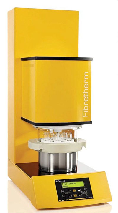 FIBRETHERM análisis fibra cruda ADF NDF automático